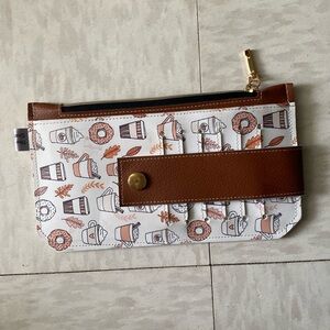 Pumpkin Spice Fall Theme Custom Leather Wallet